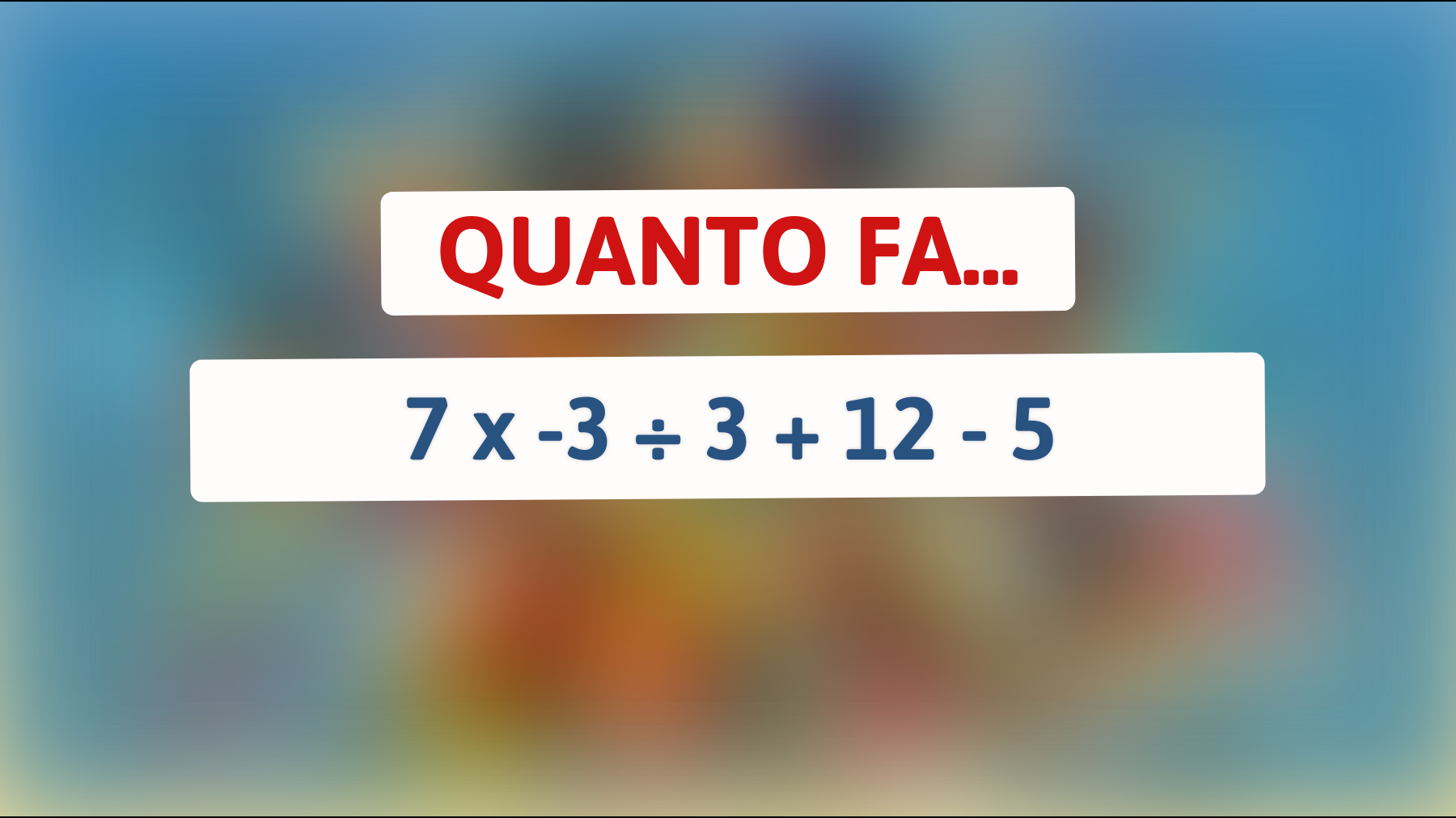 Solo il 2% riesce a risolvere questo intricato enigma matematico! Accetti la sfida?"