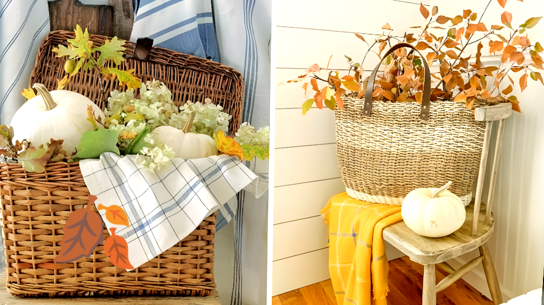 Autunno in casa: creare un cesto decorativo"