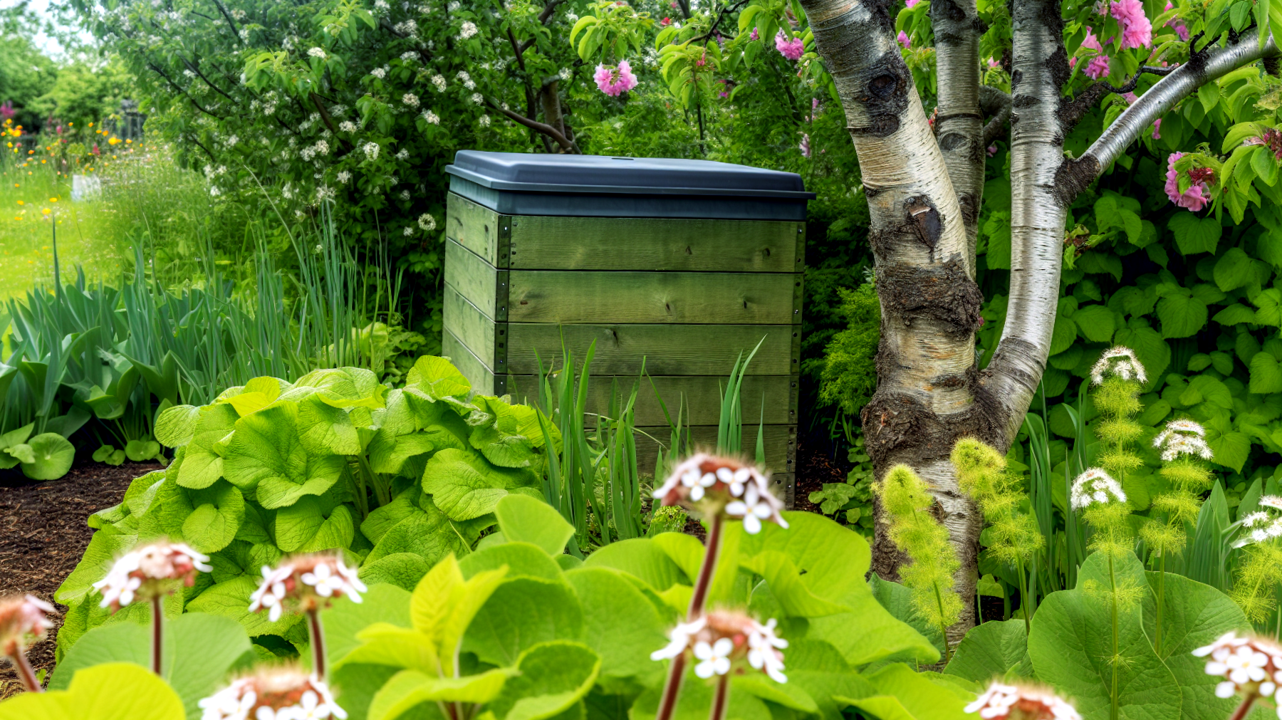 Compostiera giardino rifiuti cucina"