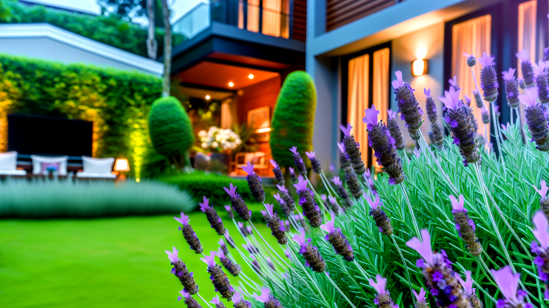 Lavanda olio essenziale casa pulita"