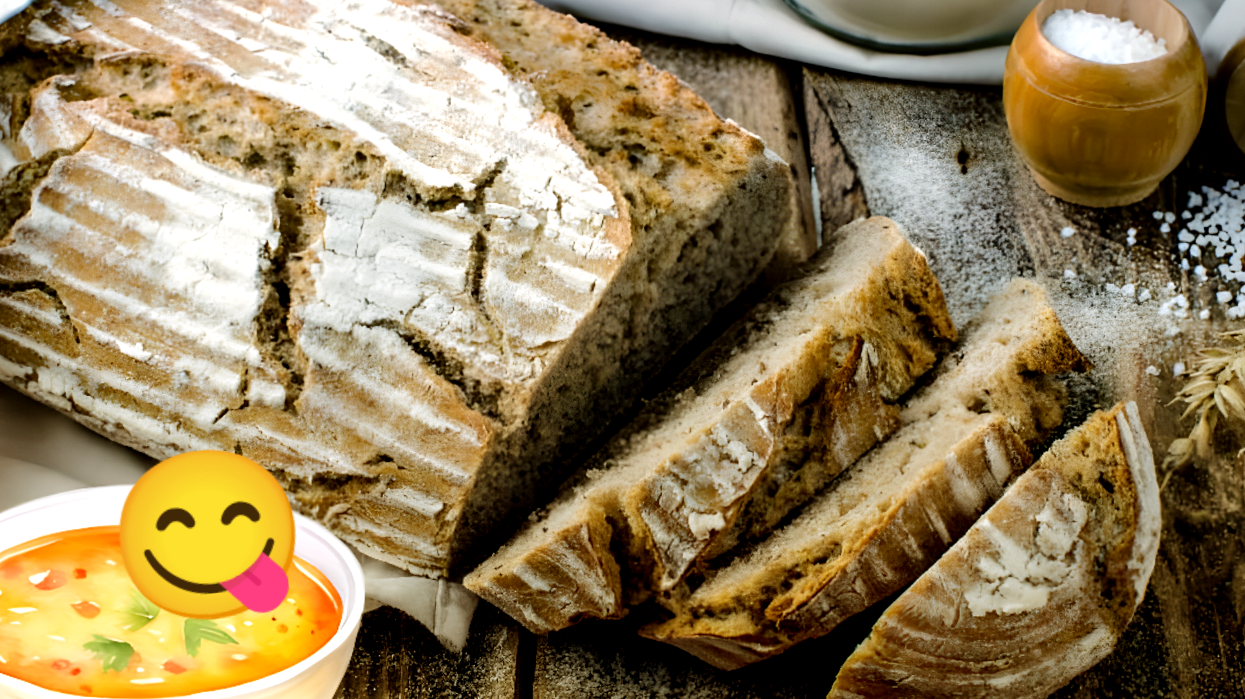 Pane fatto in casa perfetto per zuppe"